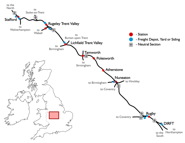 WCML Trent Valley Map